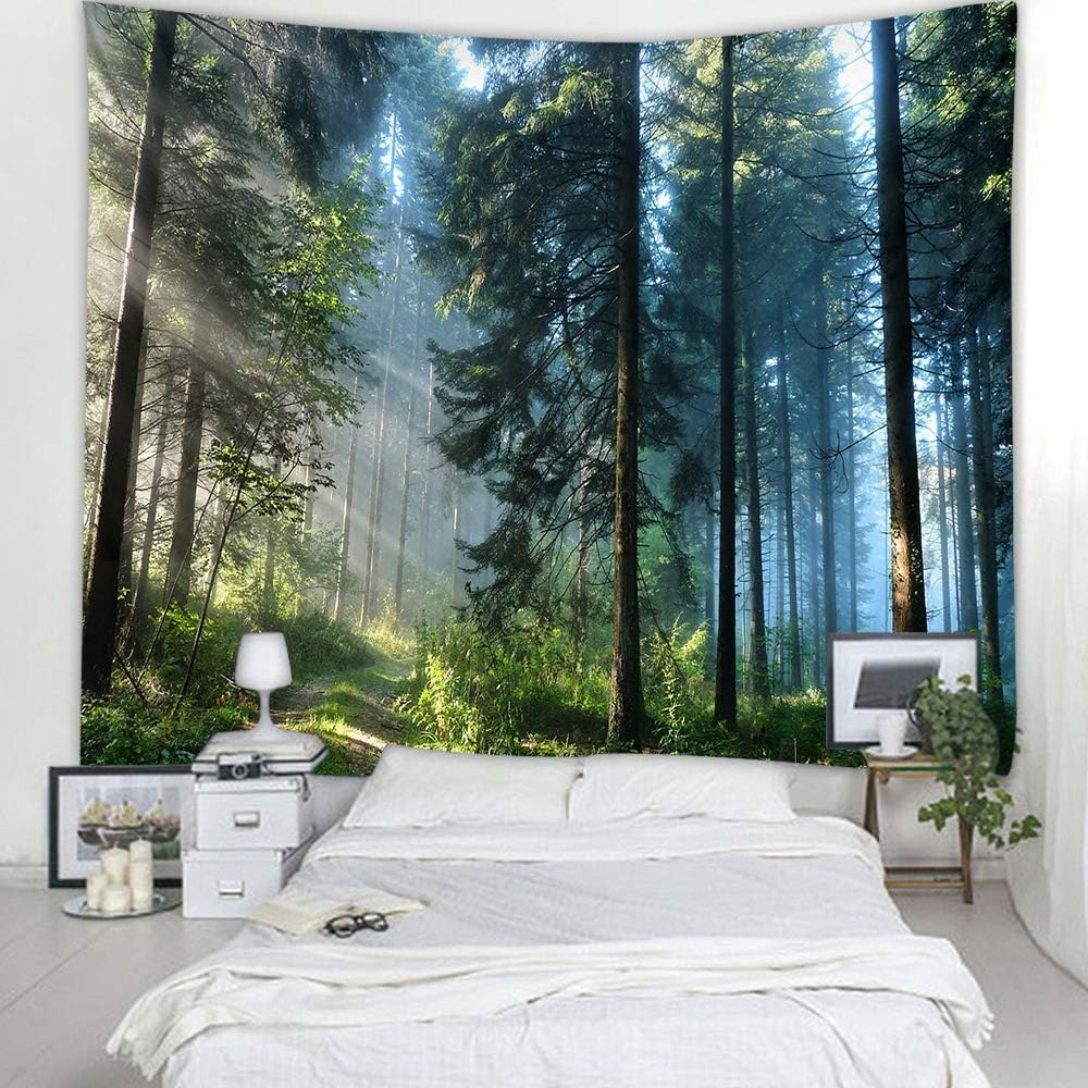 Llamazing Forest Tapestry Home Decor Landscape Living Room Bedroom Decoration Magic Tapestry