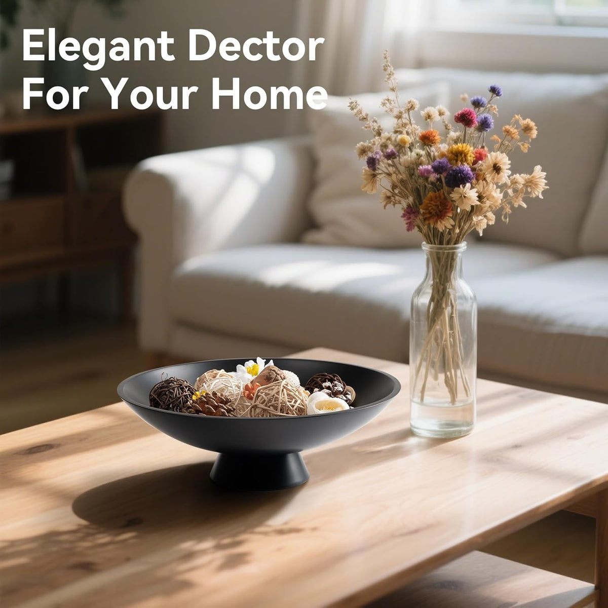 Decorative fruit bowl for Home Decor Large Modern Handicraft Key Bowl for Entryway Table Stylish