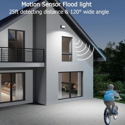 40W LED Wall Pack Lights Outdoor Motion Sensor,360 °Rotation 5000K 6000K 4000K Selectable Exterior