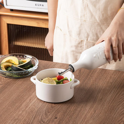 Sweejar Large Olive Oil Dispenser Bottle with Spout, 24 Oz Ceramic Oil Dispenser for Kitchen