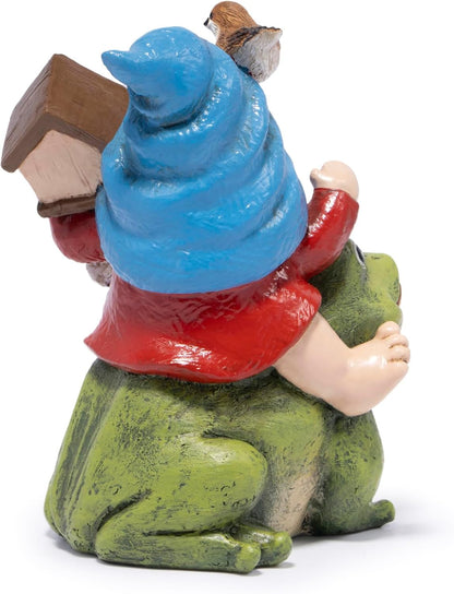 Hodao Spring Garden Gnome Decoration Flower Animal Ornaments Decor Gifts Spring Gnomes for Garden