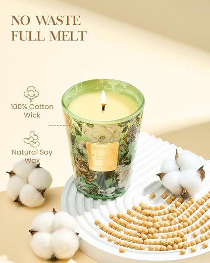 M&SENSE Eucalyptus Sage Scented Candle, 35oz 150H Long Lasting, 3-Wick Natural Soy Candles