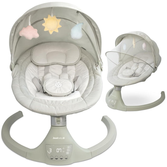 Jool Baby Nova Swing for Newborns - Electric Motorized Infant Swing, Bluetooth Music, 10 Preset