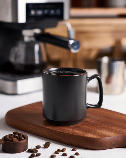 famiware Coffee Mugs Set of 6, Nebula 14oz Coffee Mugs, Ceramic Cup Set with Handle for Latte, Tea