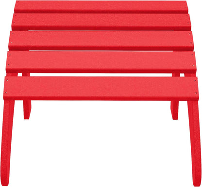 WestinTrends Outdoor Ottoman, Patio Adirondack Ottoman Foot Rest, All Weather Poly Lumber Folding