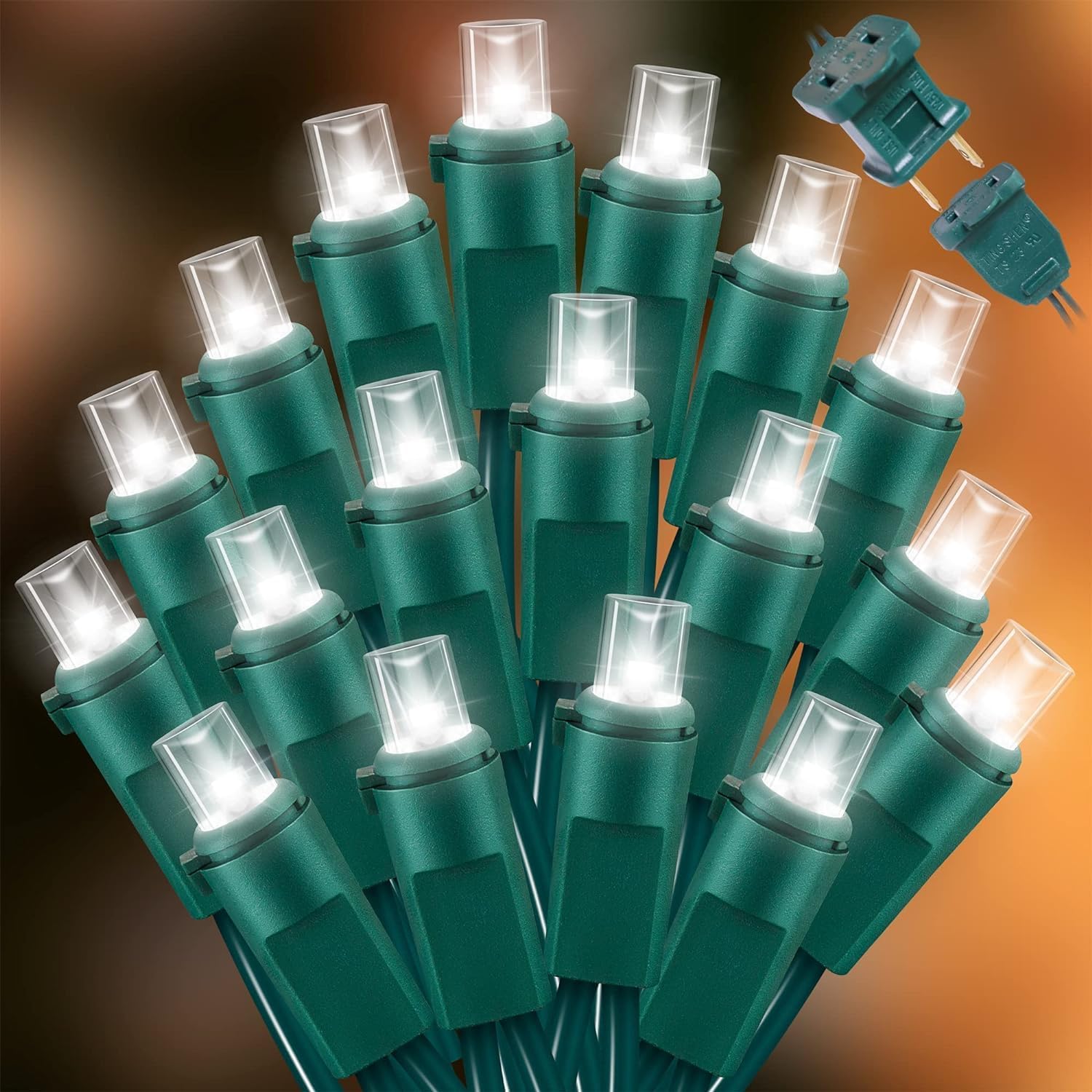 150 LED White String Lights - LED Christmas Decoration, Mini led Lights for Indoor Outdoor Home