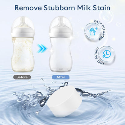 Professional Deep Cleaning Detergent Tablets for All Baby Bottle Washers, Washer Tablets for Bottle