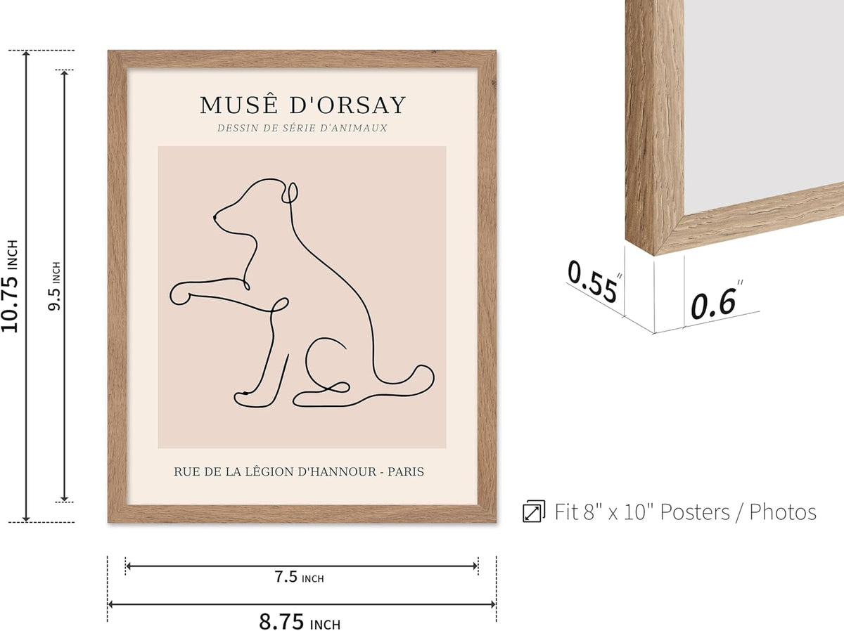 Poster Master Vintage Poster - Retro One Line Dog Drawing Print - Dog Art - Minimal Gift for Men