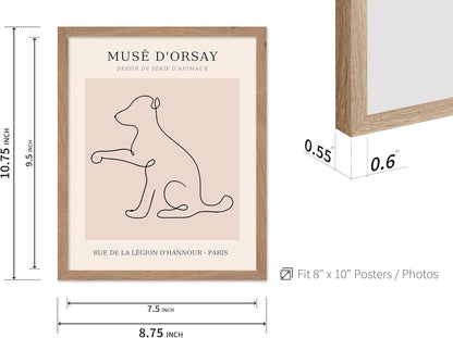 Poster Master Vintage Poster - Retro One Line Dog Drawing Print - Dog Art - Minimal Gift for Men