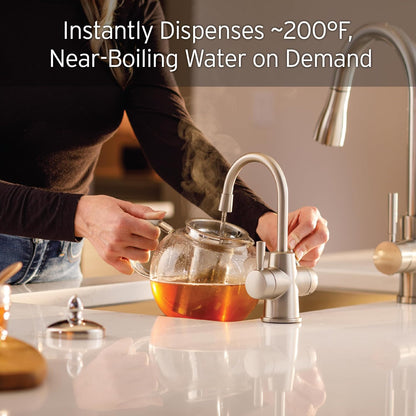 InSinkErator HOT250 Instant Hot and Cold Water Dispenser System, 2-Handle Drinking Water Faucet in