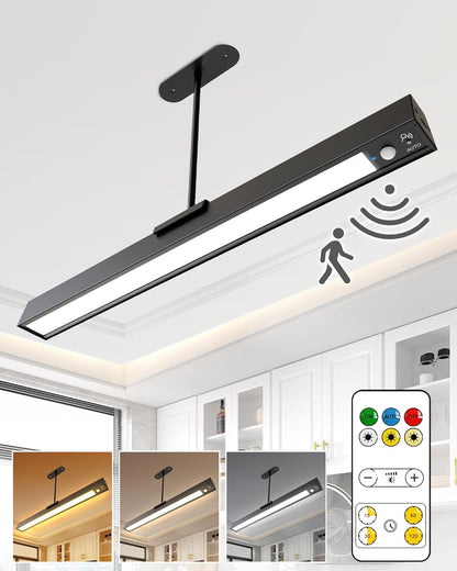 Rechargeable Motion Sensor Ceiling Light, Full Metal Pendant Lights, Battery Operated LED Closet