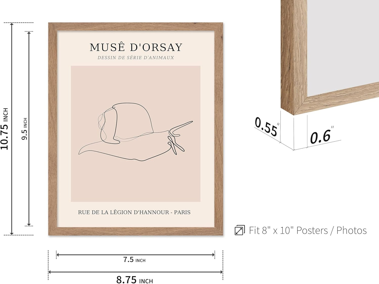 Poster Master Vintage Poster - Retro One Line Snail Drawing Print - Snail Line Art - Minimal Gift
