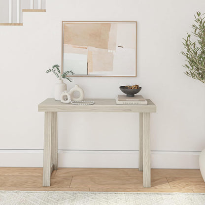 Plank+Beam Solid Wood Console Table, 46.25 Inch, Sofa Table, Narrow Entryway Table for Hallway