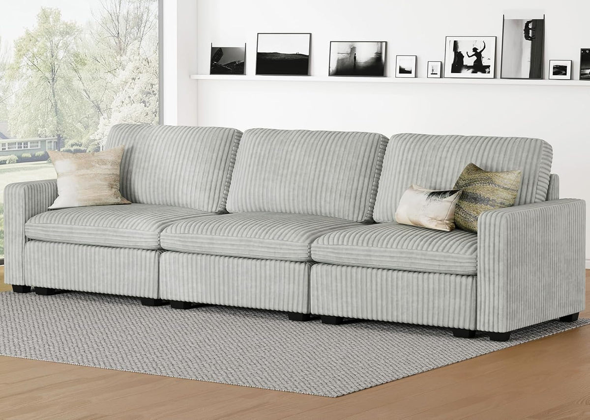 Belffin Modular Sectional Sofa with Storage Ottoman, Oversized Cloud Couch Sectional with Extra