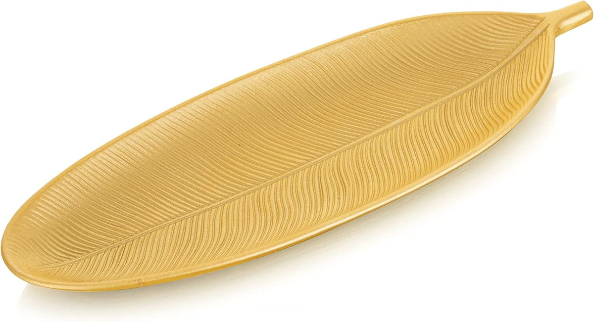 Hanobe Leaf Wooden Decorative Tray: Leaf Shaped Wood Key Tray Decor Leaves Bowl for Crystal Small