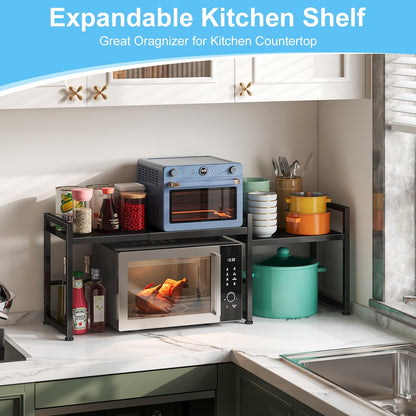 44.3 Inches Expandable Metal Storage Shelves,150LBS Heavy Duty Shelving Units and Storage For