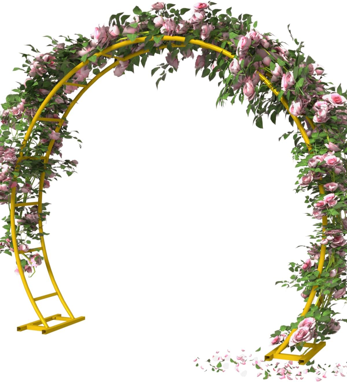 Queension Metal Arch Backdrop Stand 8Ft Wide 7Ft High, Wedding Arch Frame for Wedding Decorations