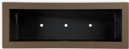 PolyStone Milan Tall Modern Outdoor/Indoor Rectangular Trough Planter, 17" L X 46" W X 19" H