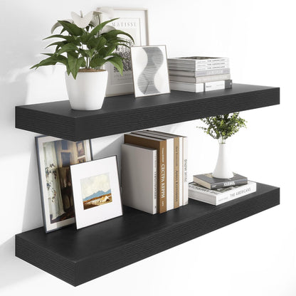 Heimlove 12 Inch Deep Floating Shelves, 48 x 12 inches Long Wall Shelf, Large Display Shelf &