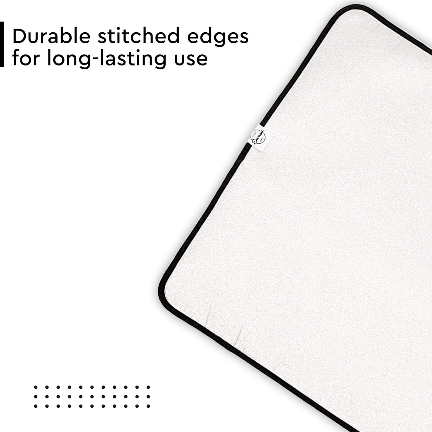 Encasa Homes Ironing Mat/Pad - Metallic Silver (Small 28"x20") with 5mm Foam Padding & Silicone