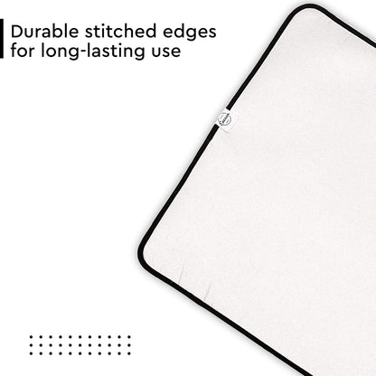 Encasa Homes Ironing Mat/Pad - Metallic Silver (Small 28"x20") with 5mm Foam Padding & Silicone