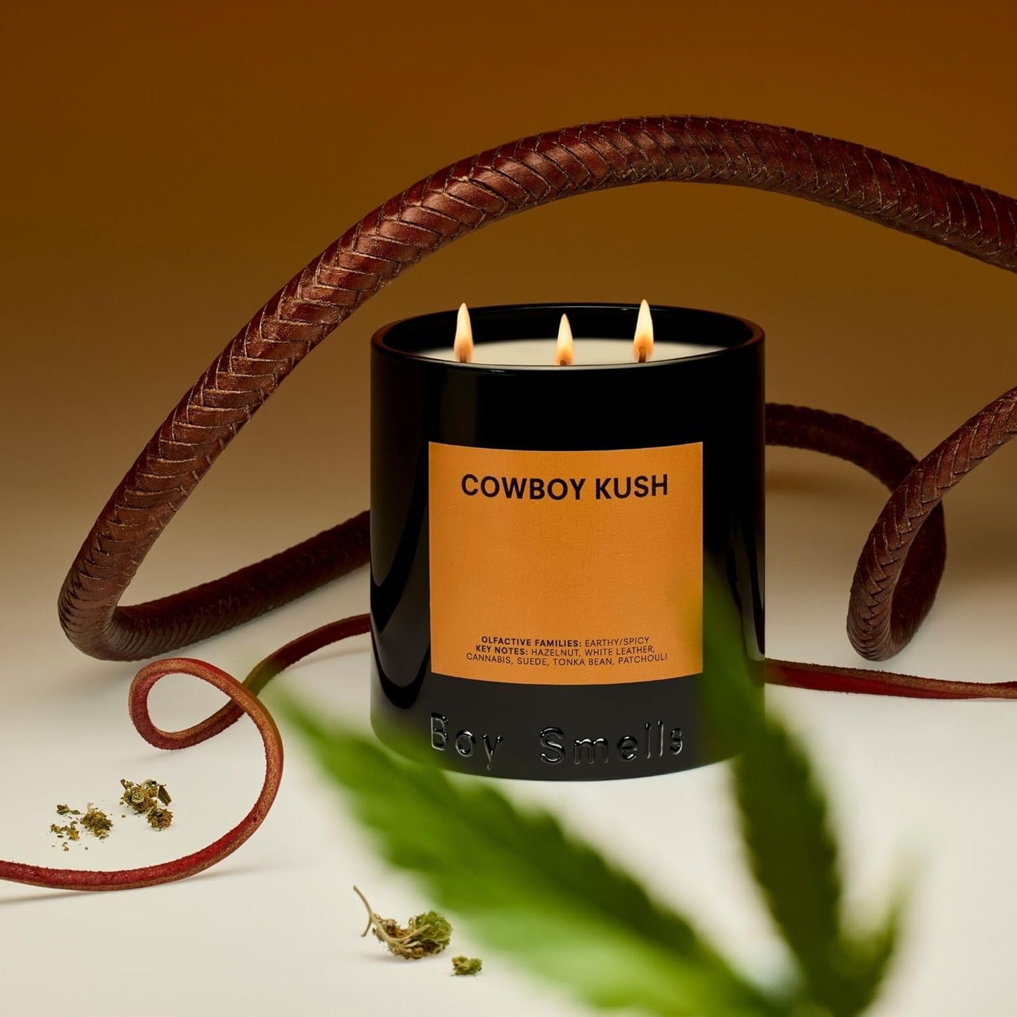 Boy Smells - Cowboy Kush Scented Candles for Men and Women - 8.5 oz - Soy, Coconut Wax Candle Blend
