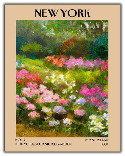 Retro Vintage New York Wall Art Print - 11x14 Unframed Poster - New York City Souvenirs, Cute