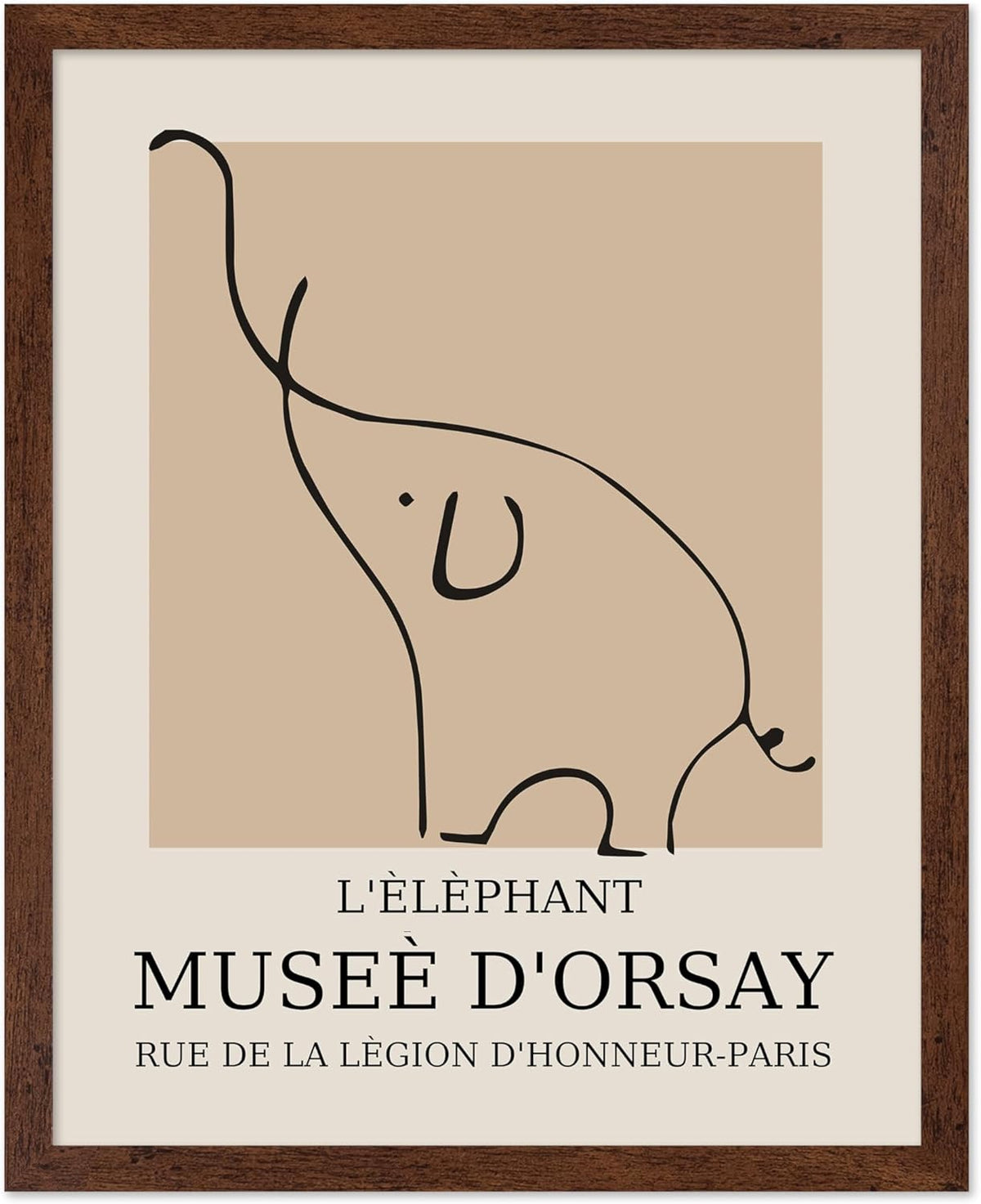 Poster Master Vintage Poster - Retro Minimalist Print - Gift for Artist, Housewarming - Elephant