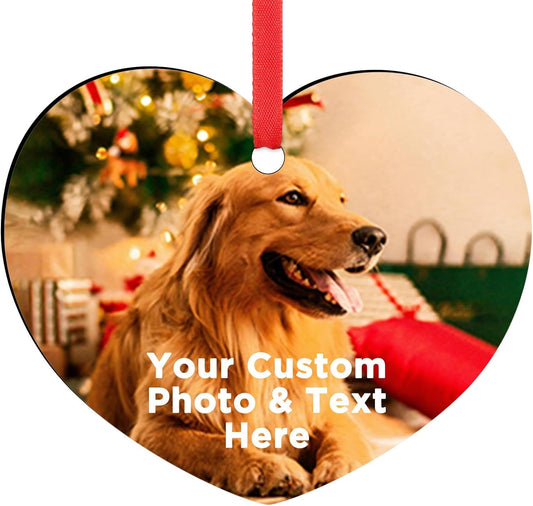 Personalized Christmas Ornaments 2025 Customized with Photo Text Ornament Keepsake Pet First