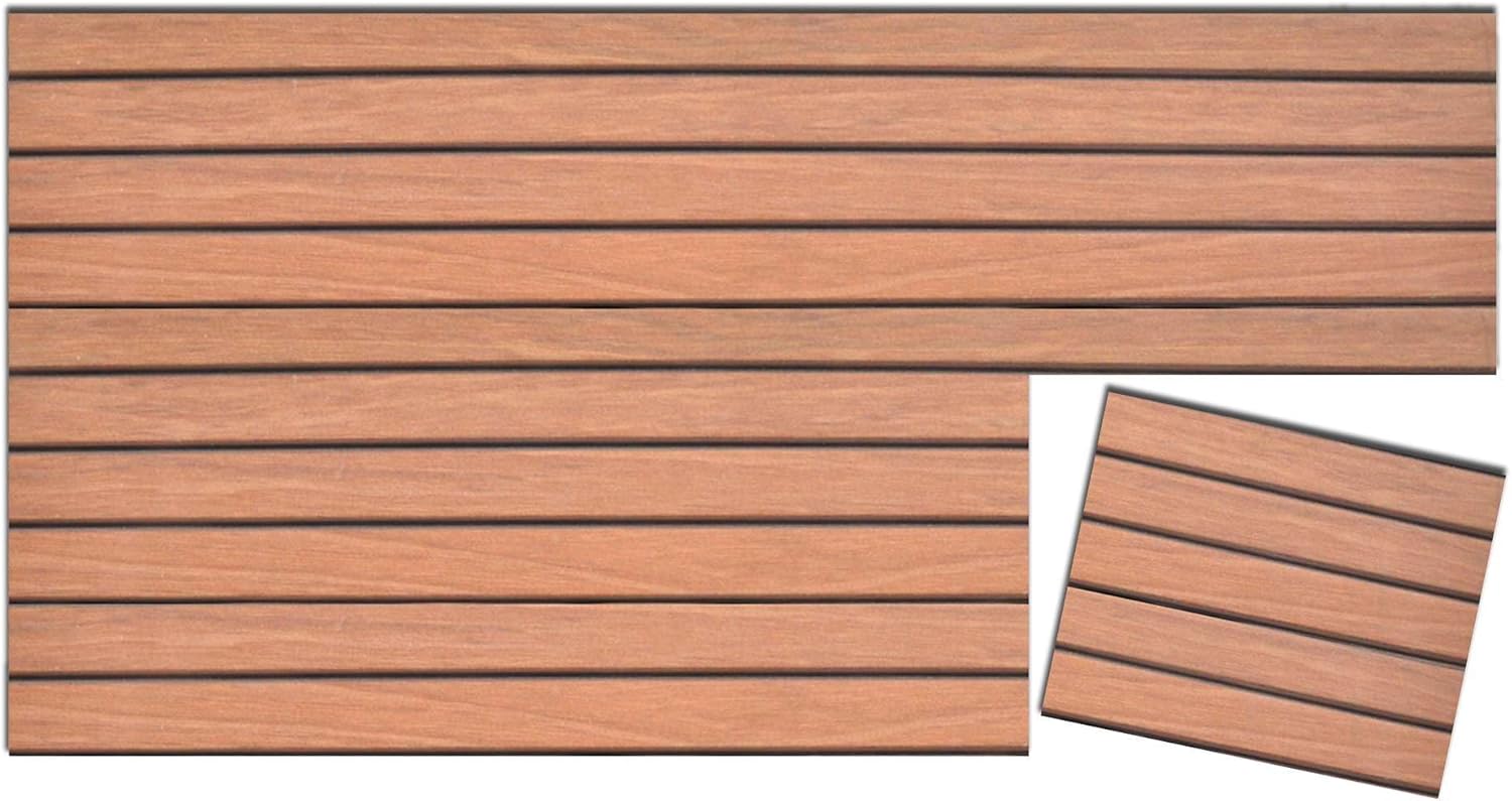 IZODEKOR 3D Wood Effect Wall Panels - Faux Wood Paneling for Living Room, Kitchen, Bathroom and