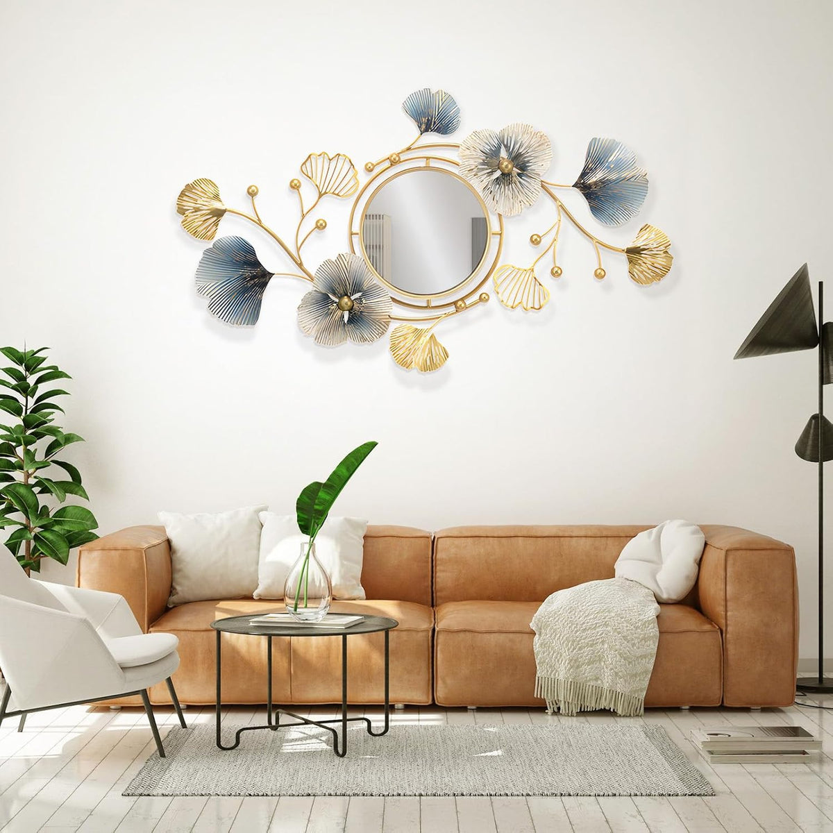 Lucky Monet Wall Art Decor Large Metal Wall Art Modern Geometric Circular Decor Wall Sculptures
