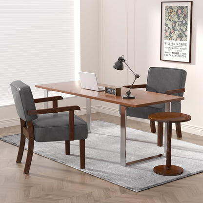 Accent Chair, PU Leather Oversized Living Room Chairs with Soft Seat and Armrests, Armchair for