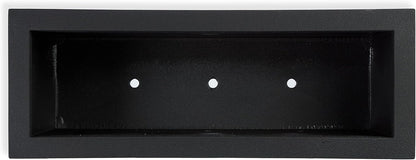 PolyStone Milan Tall Modern Outdoor/Indoor Rectangular Trough Planter, 46" L X 17" W X 19" H