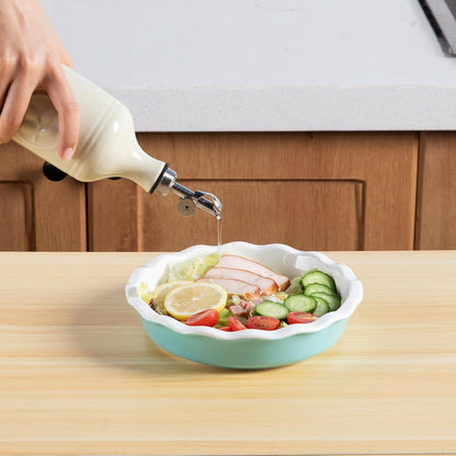 Sweejar 16 Oz Ceramic Olive Oil Dispenser Bottle, Oil Dispenser for Kitchen with Gravity Spout