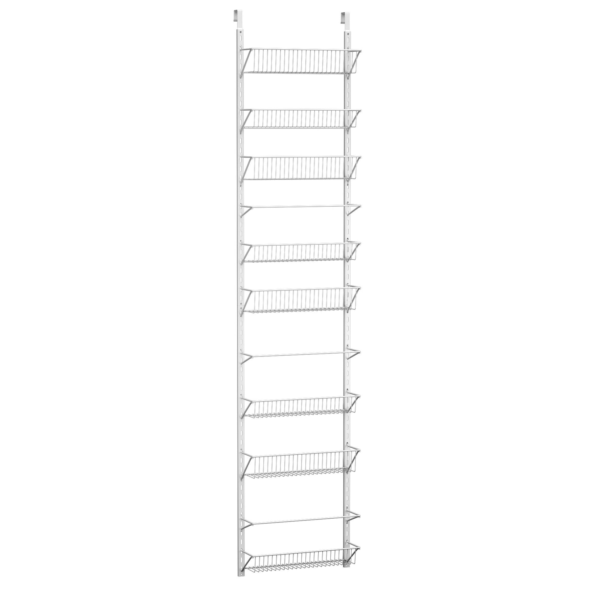 Home-Complete Pantry Over The Door Spice and Jar Rack Organizer - Great Storage Space for Cabinets