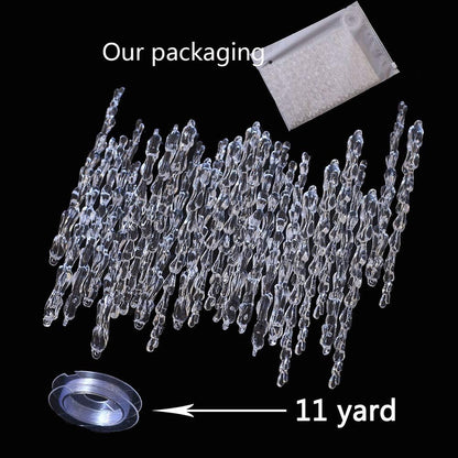 ToBeIT 6.1inch Chrismtas Tree icicles 25Pcs Acrylic Icicles Ornament Set for Chrismtas