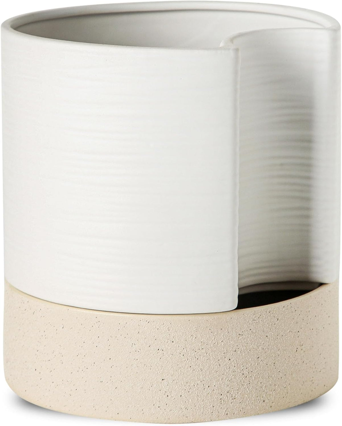 Nihow Self Watering Plant Pot: 8 Inch Ceramic Planter with Drainage Hole & Water Storage Plus for