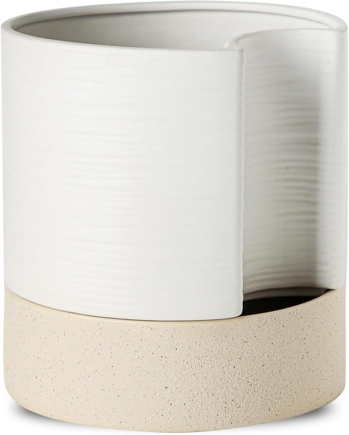 Nihow Self Watering Plant Pot: 8 Inch Ceramic Planter with Drainage Hole & Water Storage Plus for