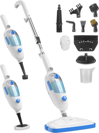 Steam Mop for Floor Cleaning, 10in1 Multi Purpose Handheld Steamer Cleaner Detachable for Vinyl
