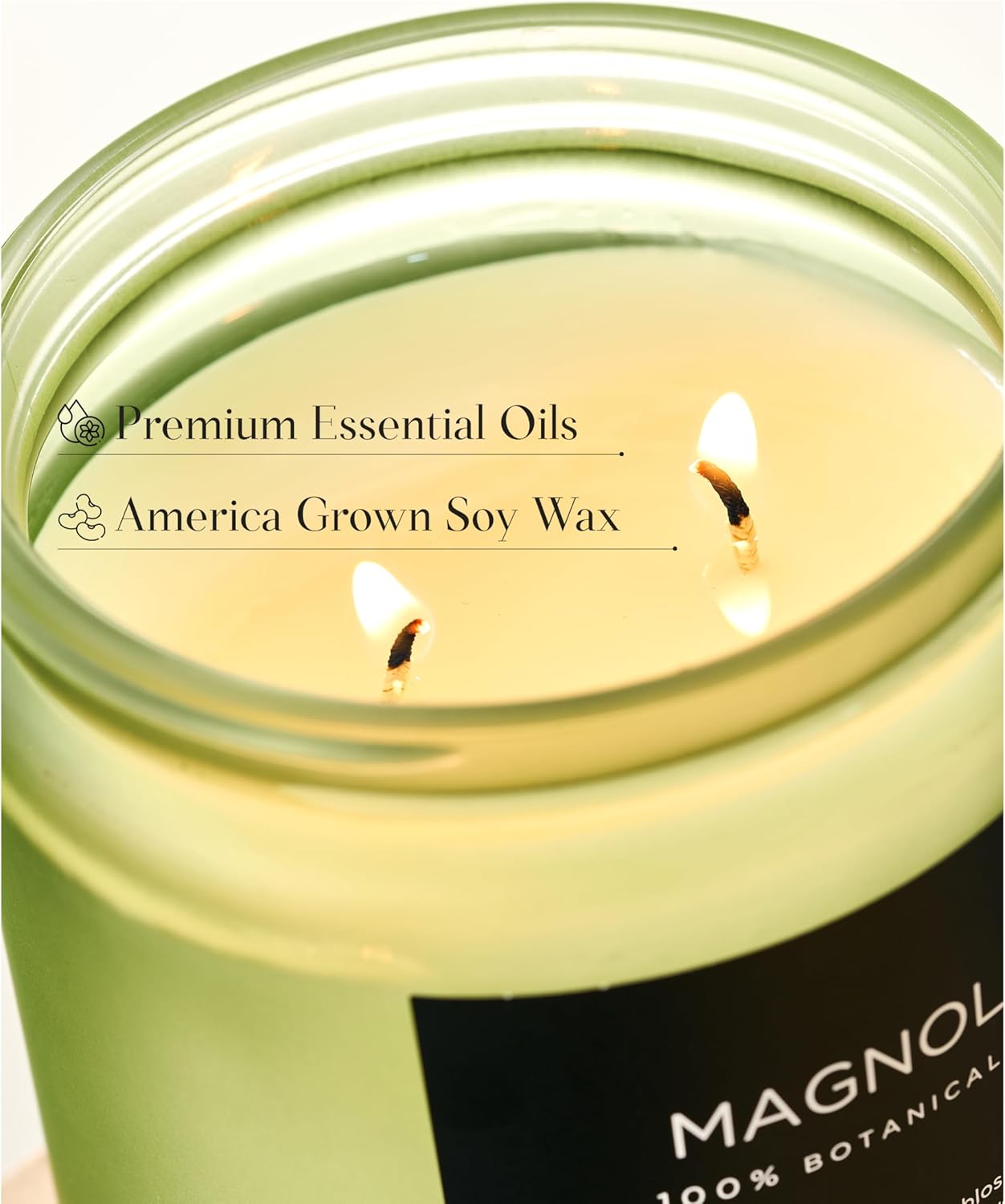M&SENSE Magnolia Jasmine Spring Scented Candle, 11.6oz 70 Hours Long Lasting Clean Non Toxic All