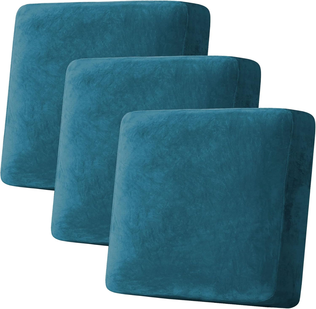 H.VERSAILTEX Velvet Stretch Couch Cushion Cover Plush Cushion Slipcover for Chair Loveseat Sofa