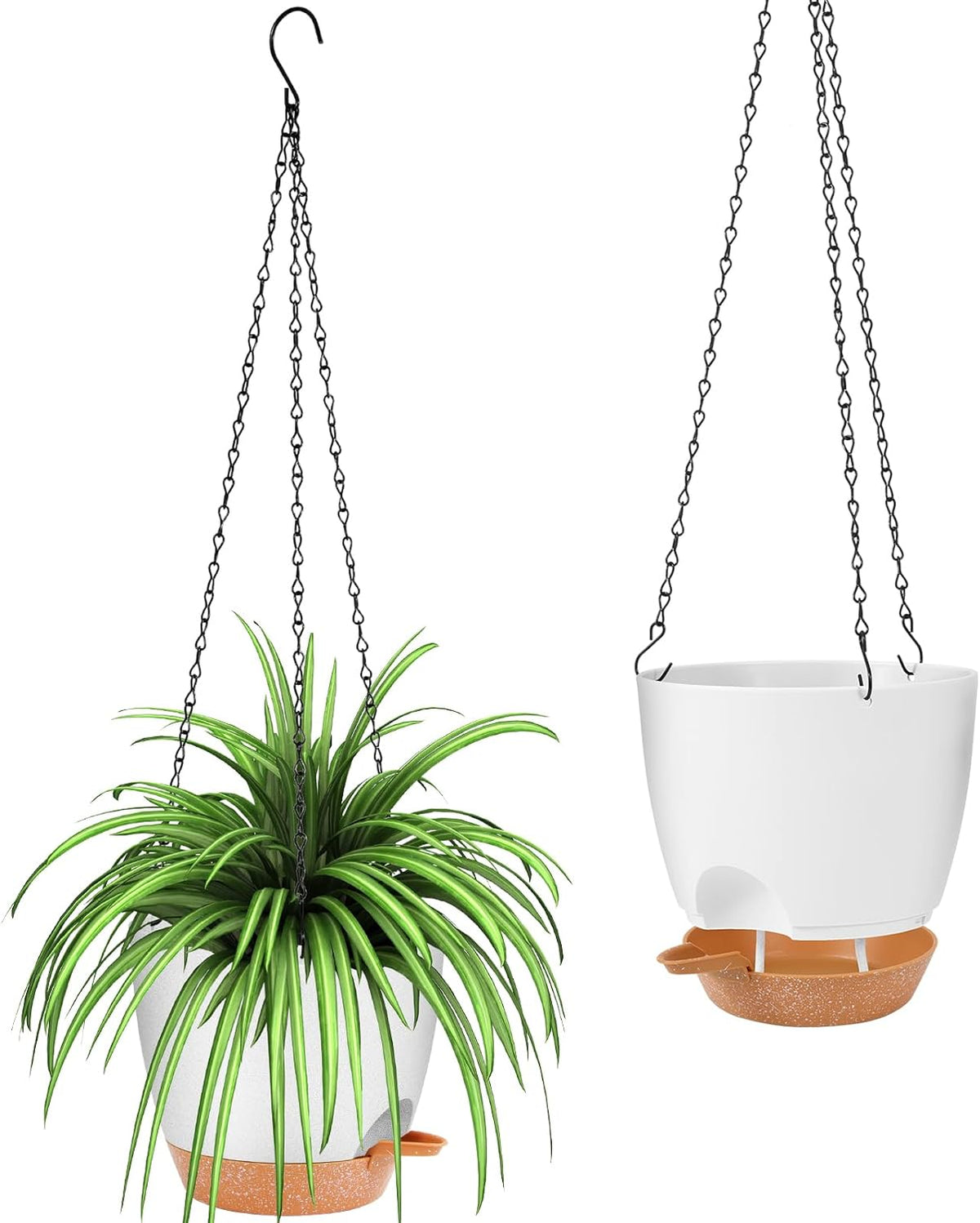 GARDIFE Hanging Planter, 8 inch Hanging planters for Indoor. Outdoor Plants, Self Watering Plant