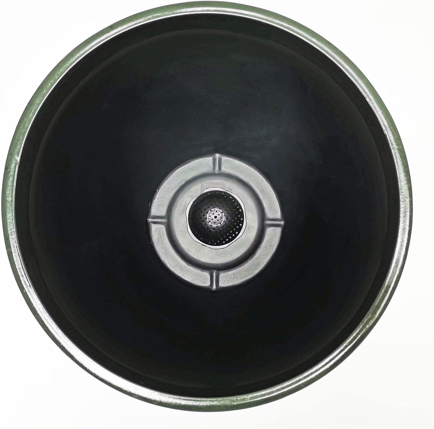 FixtureDisplays® Garden Green Plastic Round 11.8 Inches Diameter 11.8 Inches Tall Planter Resin