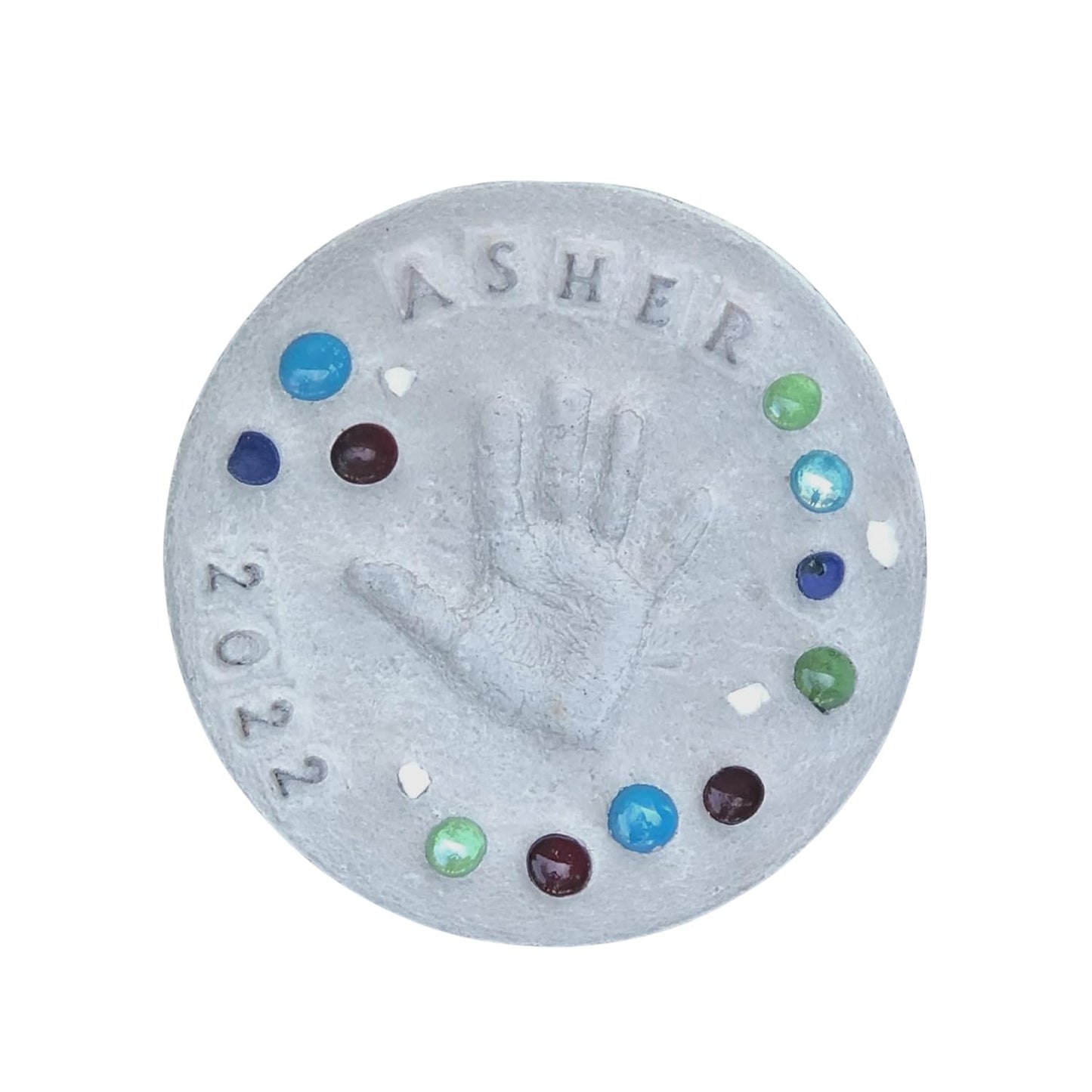 Large DIY Stepping Stone Kit, Handprint Stepping Stone, Mother's Day Gift, Footprint Stepping Stone