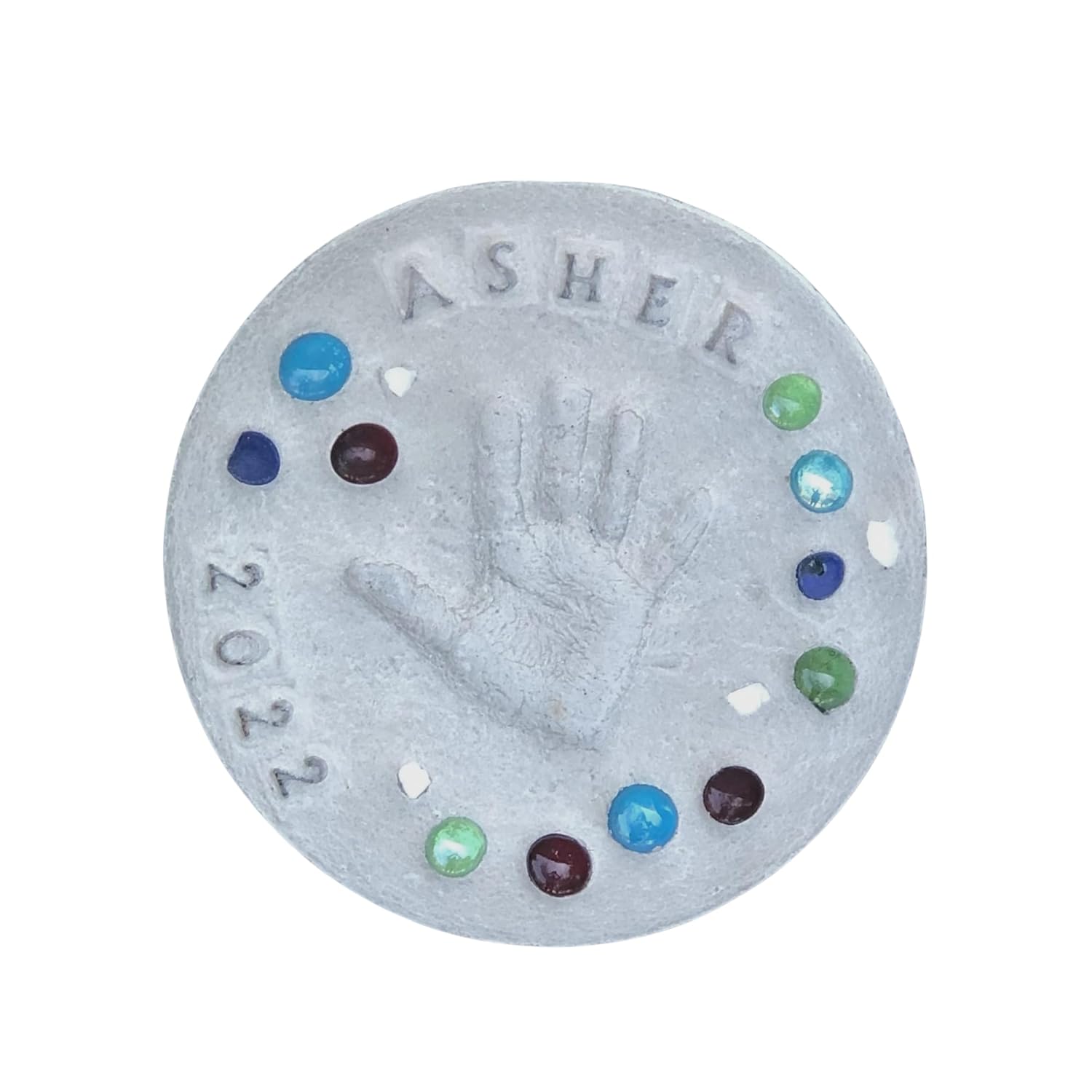 Large DIY Stepping Stone Kit, Handprint Stepping Stone, Mother's Day Gift, Footprint Stepping Stone