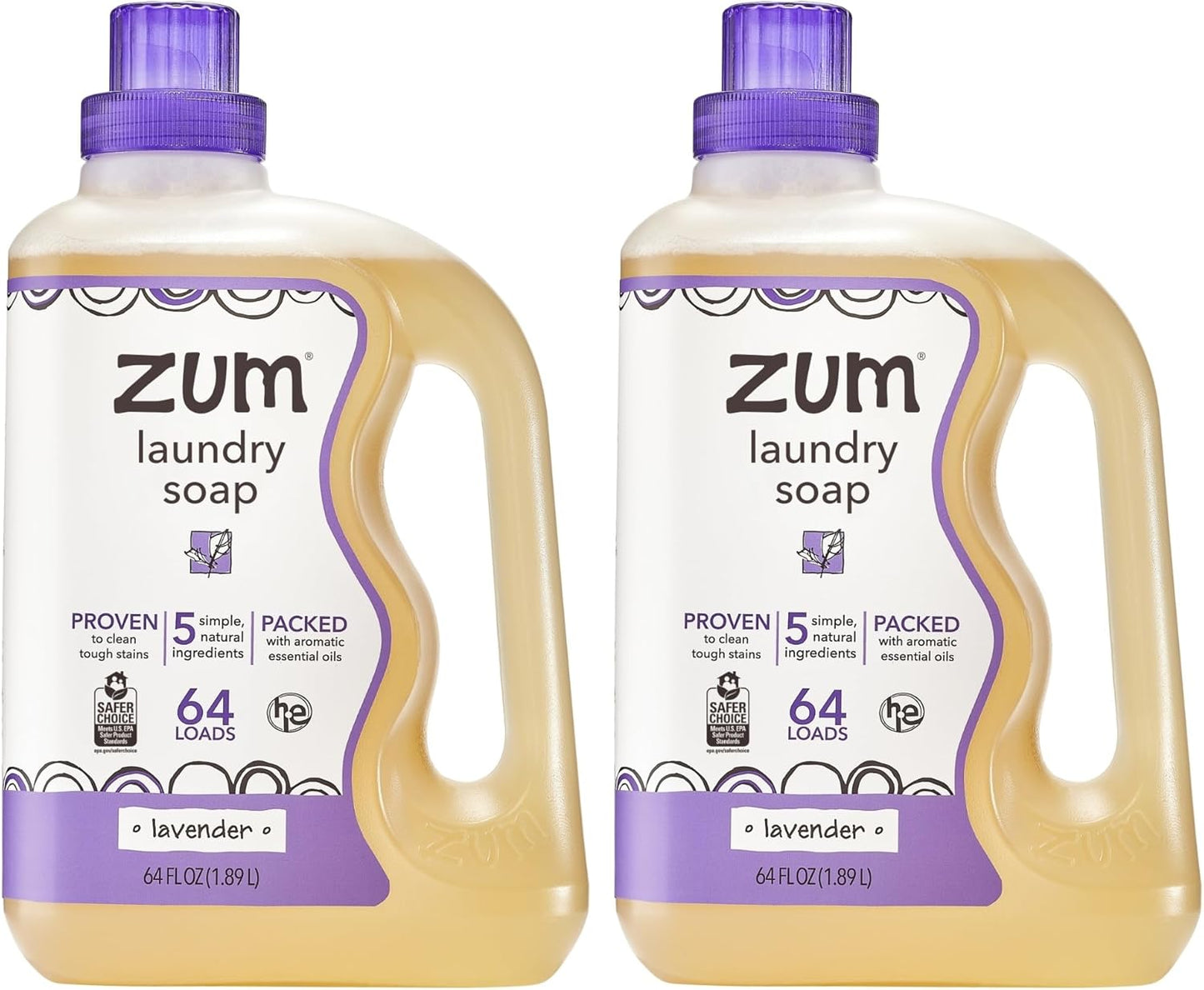 Indigo Wild Zum Clean Laundry Soap - Plant-Based Liquid Laundry Soap - Contains Baking Soda