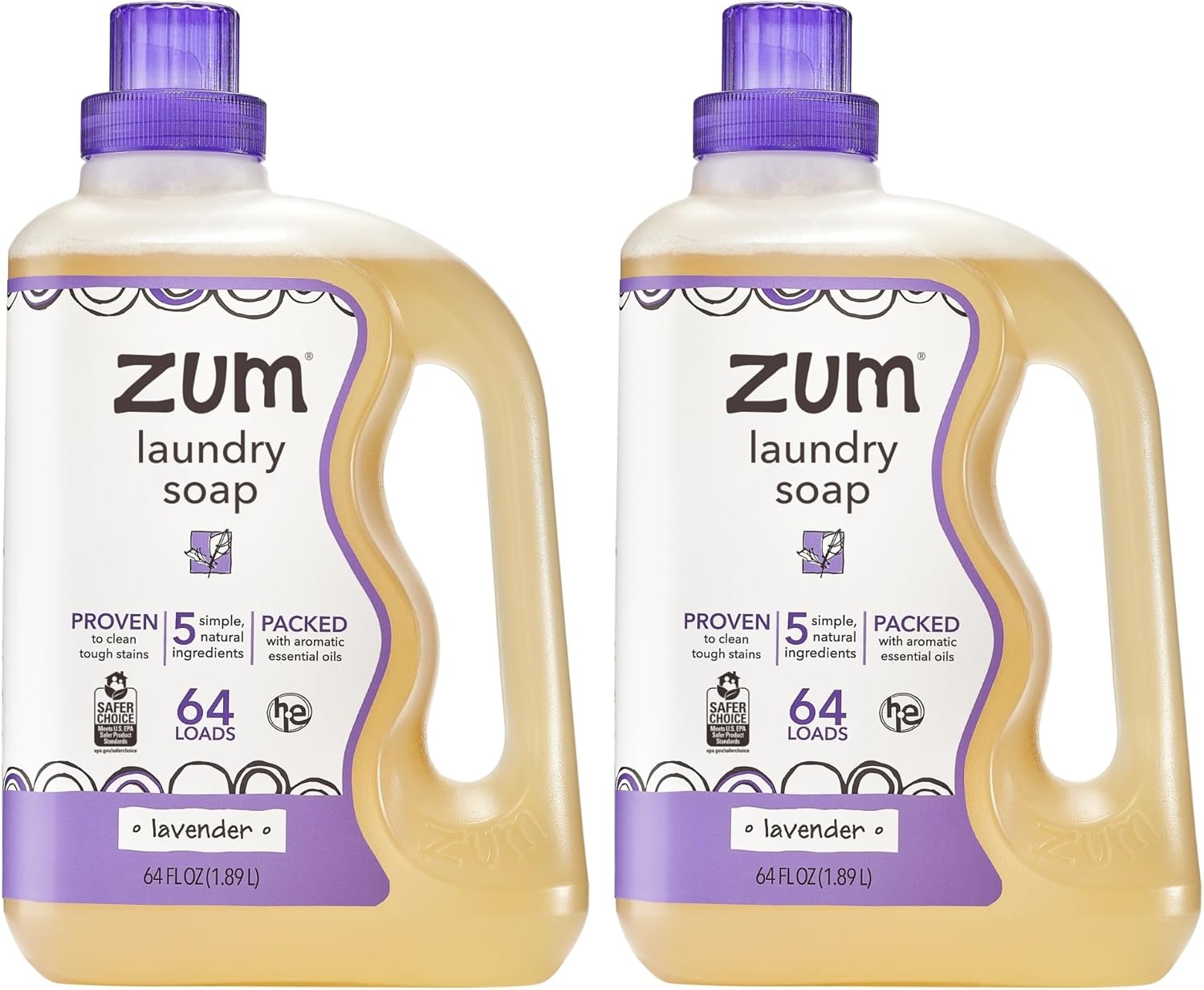 Indigo Wild Zum Clean Laundry Soap - Plant-Based Liquid Laundry Soap - Contains Baking Soda