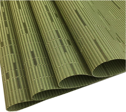 WAZAIGUR Placemats Set of 4 for Dining Table Heat-Resistant Washable Place Mats Woven Vinyl Kitchen