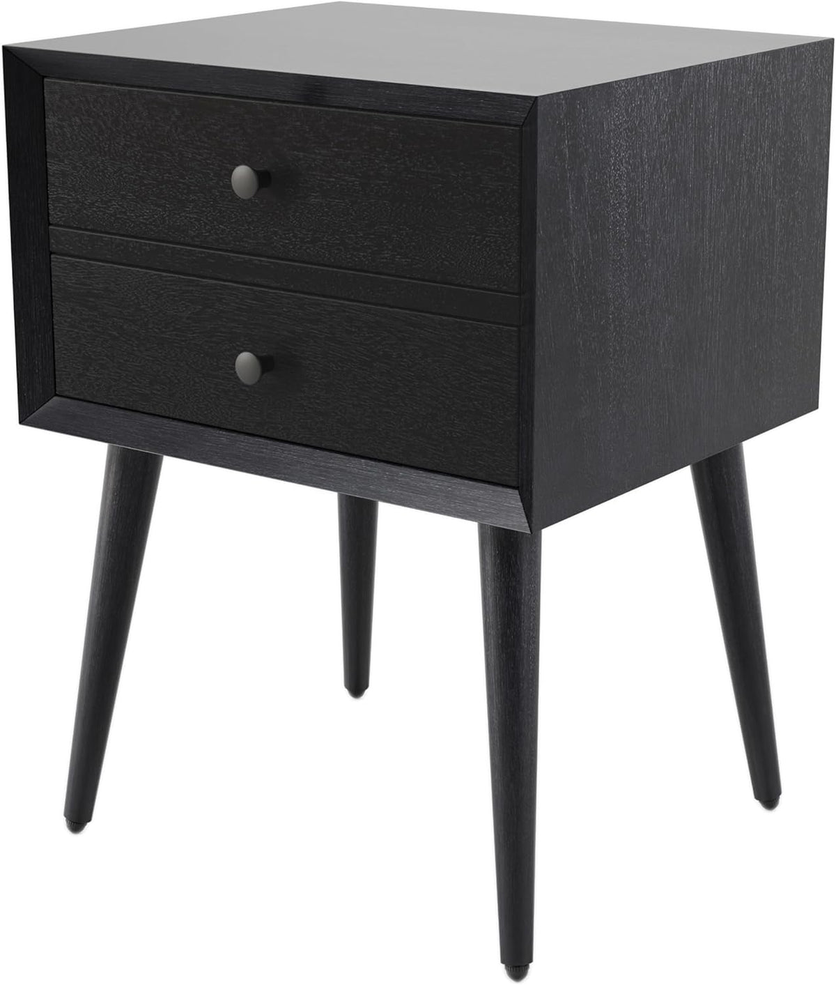 Christopher Knight Home Accent Bedside End Table, Acacia Wood Nightstand Side Table, Storage with 2