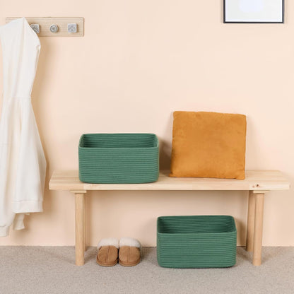 Large Storage Baskets for Organizing, Closet Shelf Baskets for Clothes Blanket Towels, Baby
